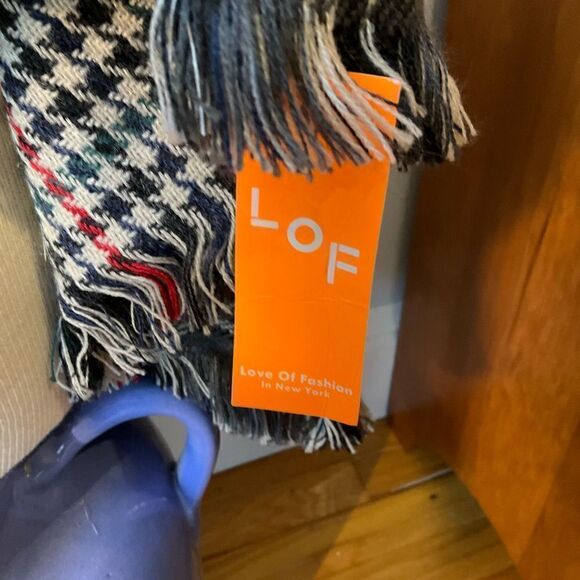 NWT LOF Love of Fashion Pullover Poncho Cape Tartan plaid. ralphlaurenchristmas - Picture 4 of 12